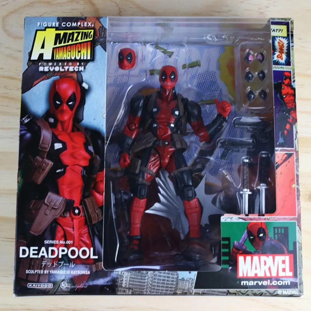 Domestic Yamaguchi Style Series No.001 Deadpool Mobile Models Toys for Marvel X-Men Gear Joint Garage Kit Boys Festivals Gifts