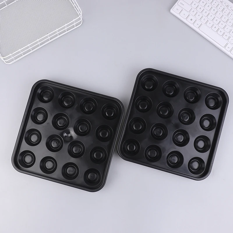16/22 Grids Billiards Tray Portable Billiard Balls Tray For Pool Halls For Billiards Parlor Billiard Ball Storage Organizer