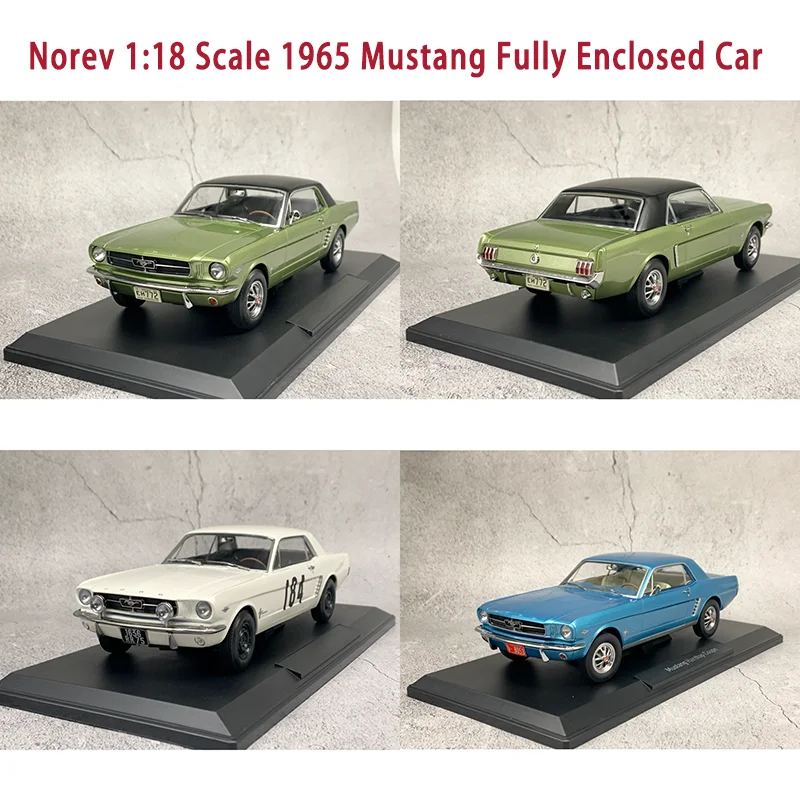 

Norev литой под давлением масштаб 1:18, 1965, Mustang, полностью закрытый автомобиль, модель автомобиля из сплава, коллекция для хобби, украшение, подарочные игрушки, статический дисплей