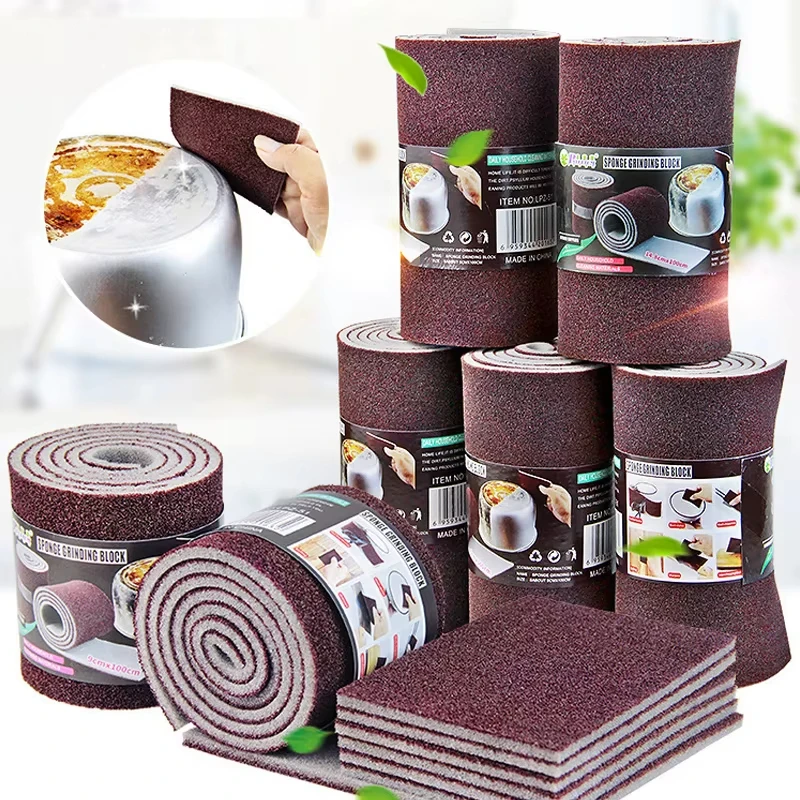 Esponja mágica de melamina, esponja de cocina de carborundo, borrador para sartén, olla, esponjas para platos, utensilios de cocina, artículos de limpieza del hogar