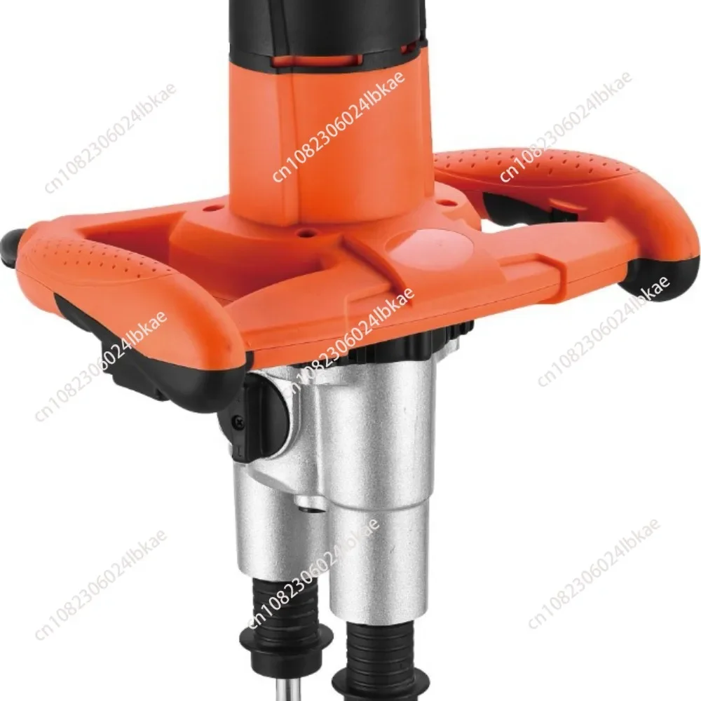 2 Paddle Cement Mixer Mortar Stirrer Concrete Paint Mortar Hand Mixer 6  Speeds Optional 1800W