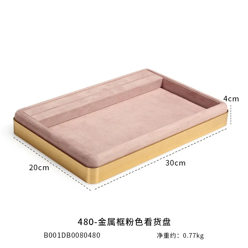 New jewelry prop tray, multi-color metal jewelry tray display, storage, jewelry display, prop viewing tray