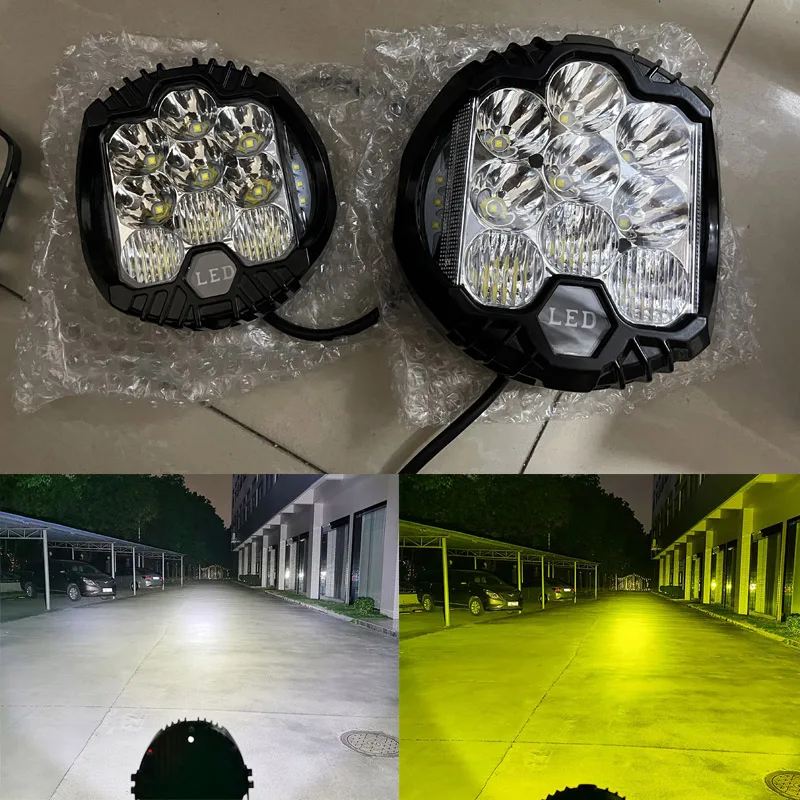 

3 inch 5 inch LED Work Light Amber White Led Fog Driving Off Road Spot Light 4x4 SUV Pickup Ford Truck