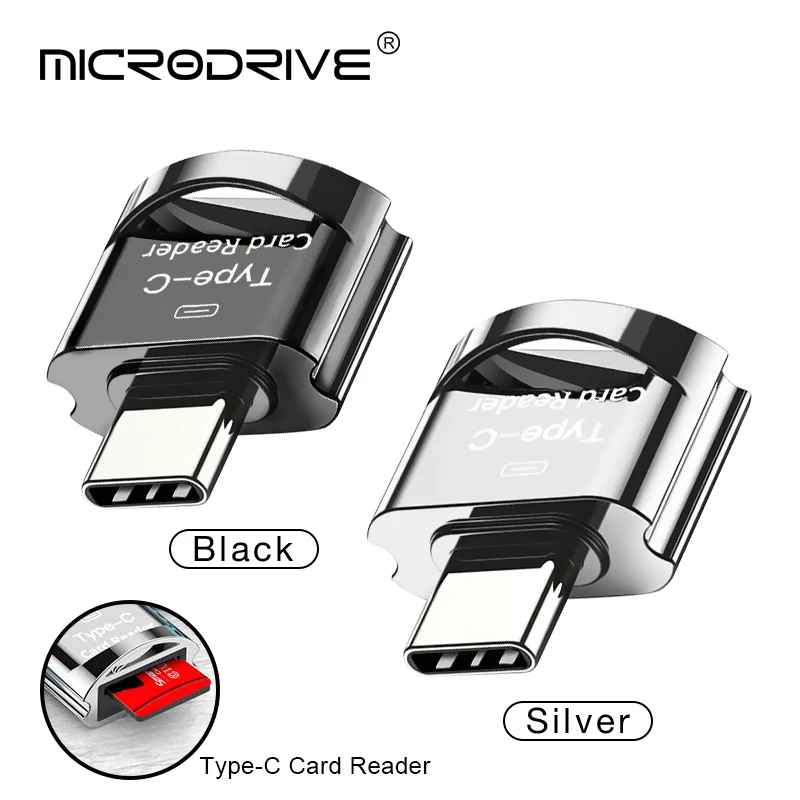 Lettore di schede USB tipo C Adattatore USB-C TF Micro SD OTG Lettore di schede di memoria di tipo C per smartphone portatile