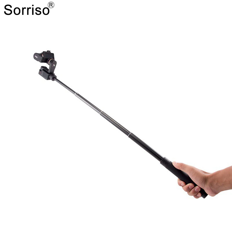 SORRISO 130 سنتيمتر Selfie عصا قابل للتعديل Gimbal تمديد القطب ل Gopro Insta360 DJI Feiyu عمل كاميرا حامل ميكروفون