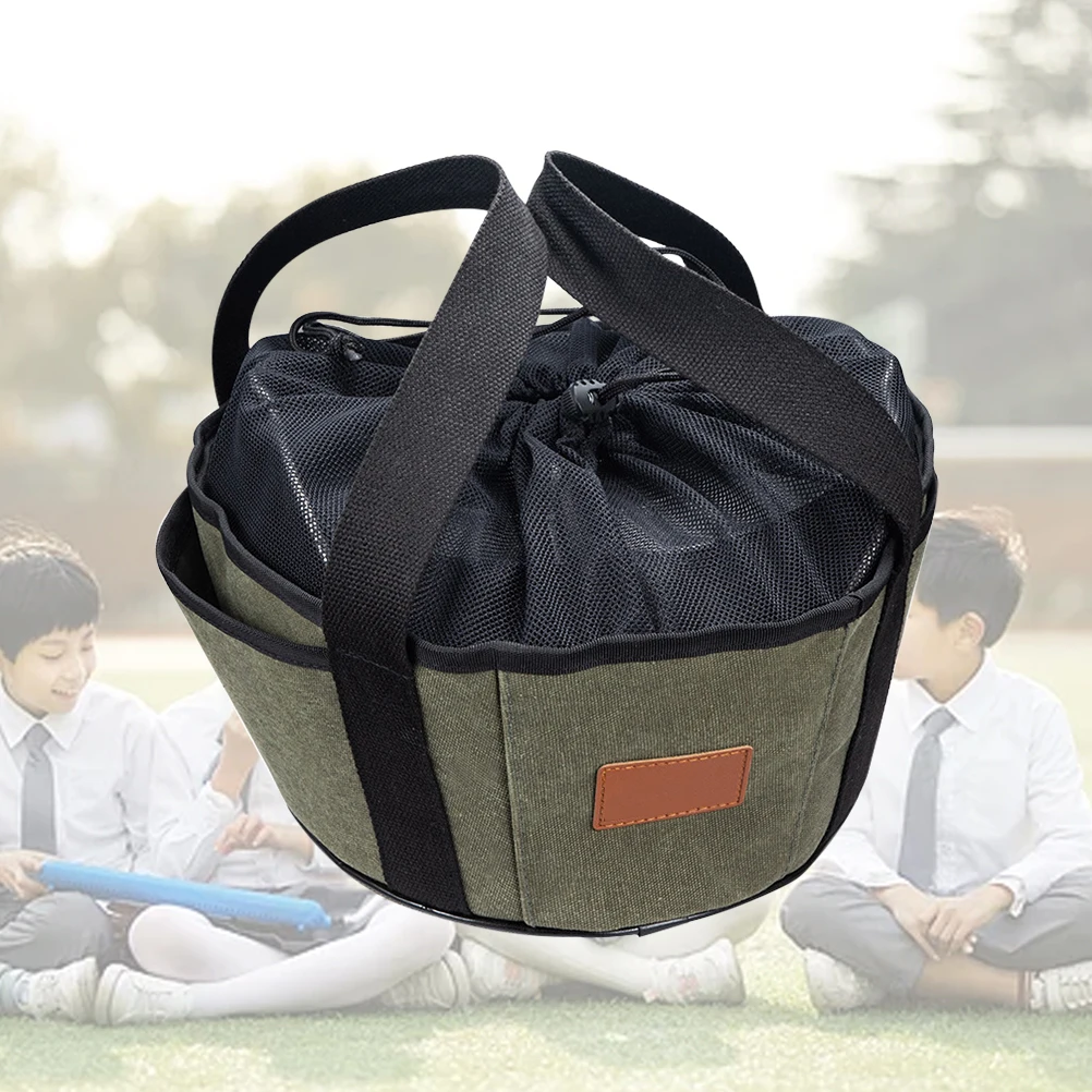 

Camping Bbq Storage Bags Canvas Organizer Large Capacity Portable Pouch For Travel Home Party With Side Pocket