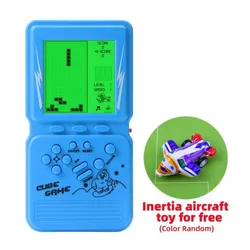 New Block game console green backlight large screen convenient for playing games built-in 999 in 1 brick game children's gift