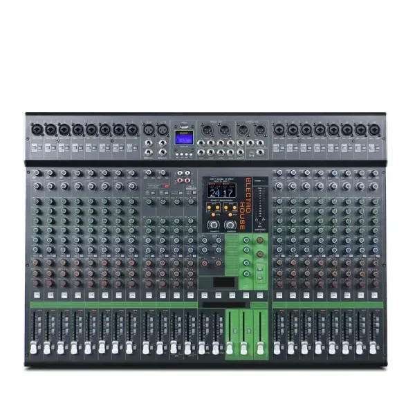 Best Professional Audio 24 Channel Dual Reverberation 99 Effects Audio Mixer Console