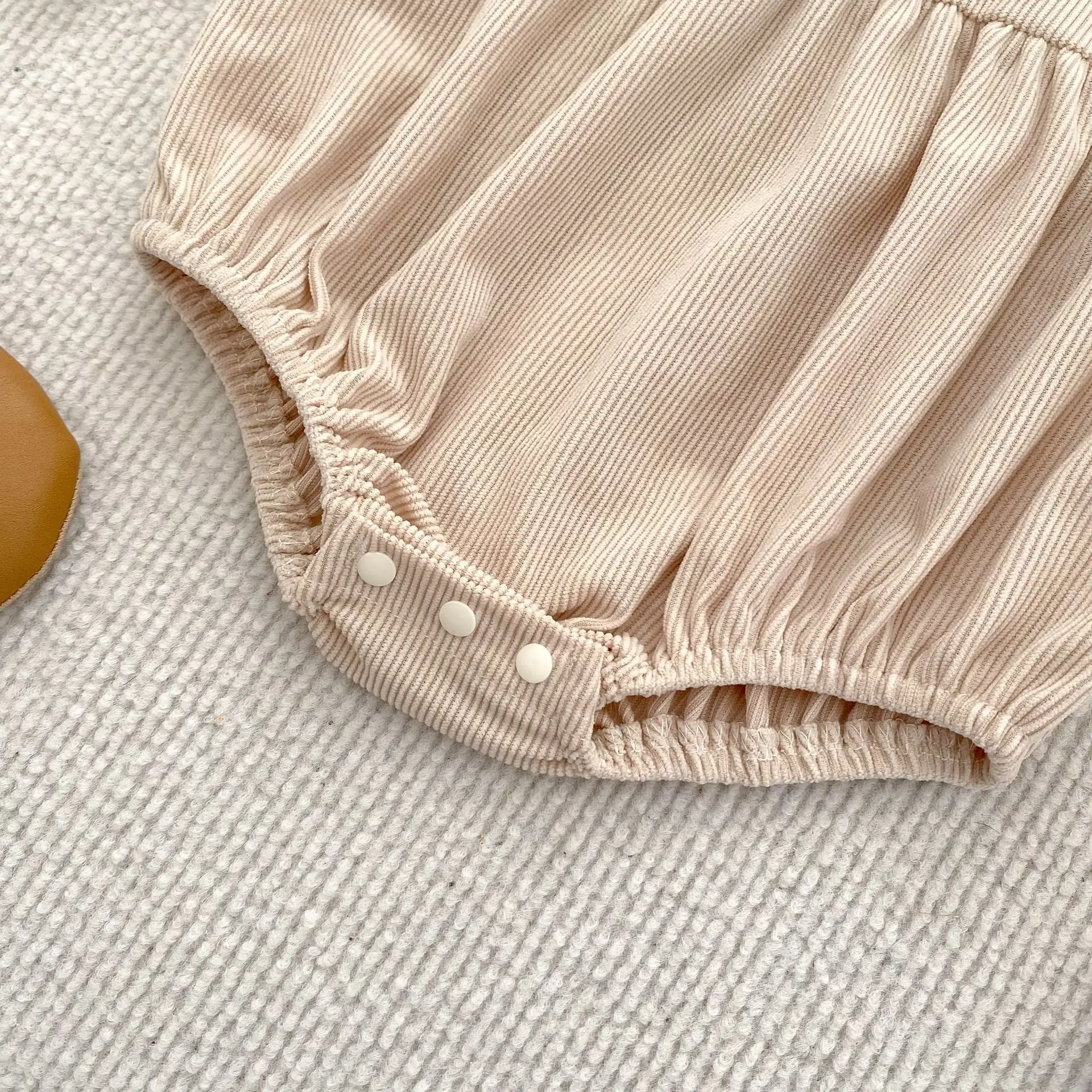 Frühling Vintage Neugeborenen Baby Mädchen Strampler Cord Baby Strampler Infant Floral Body Kleinkind Onepiece Baby Kleidung – Detail 6