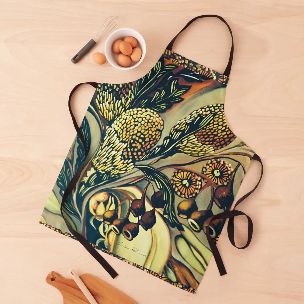 

The Colours of Australia Apron Kitchen on the wall for kitchen useful Customizable Woman Apron