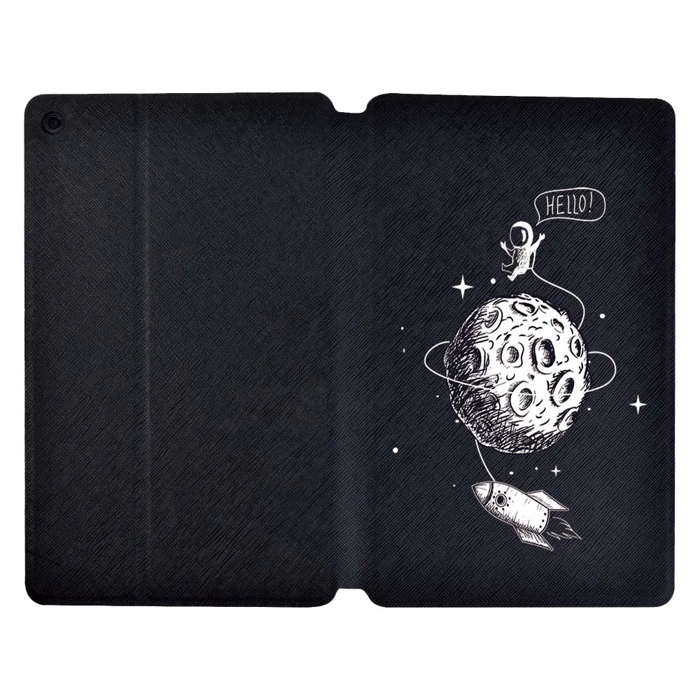 Para amazon kindle paperwhite 5/paperwhite 4/paperwhite 1 2 3/kindle 10th/kindle 8th astronauta impressão anti-queda tablet suporte capa