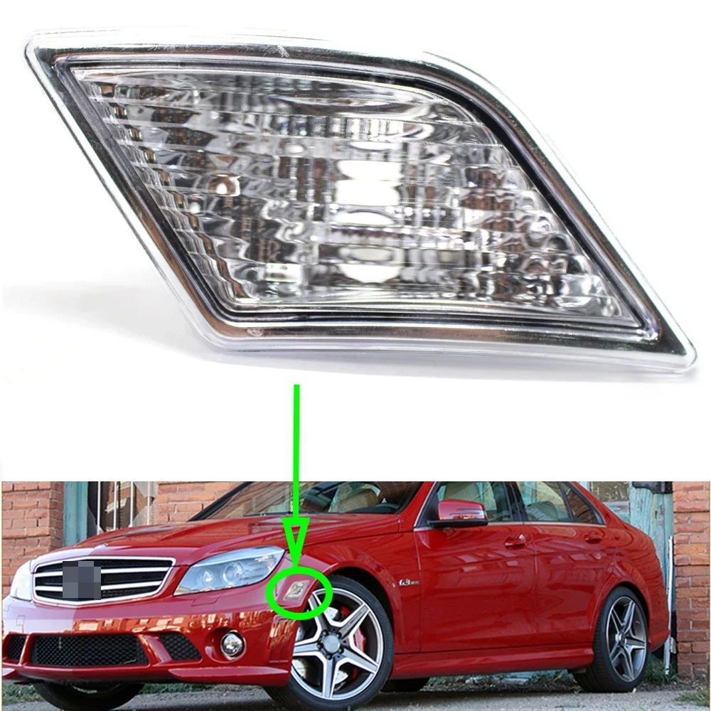 

For Mercedes-Benz W204 C300 C350 2008 2009 2010 2011 Front Bumper Light Car Side Marker Lamp Auto Signal Lamp