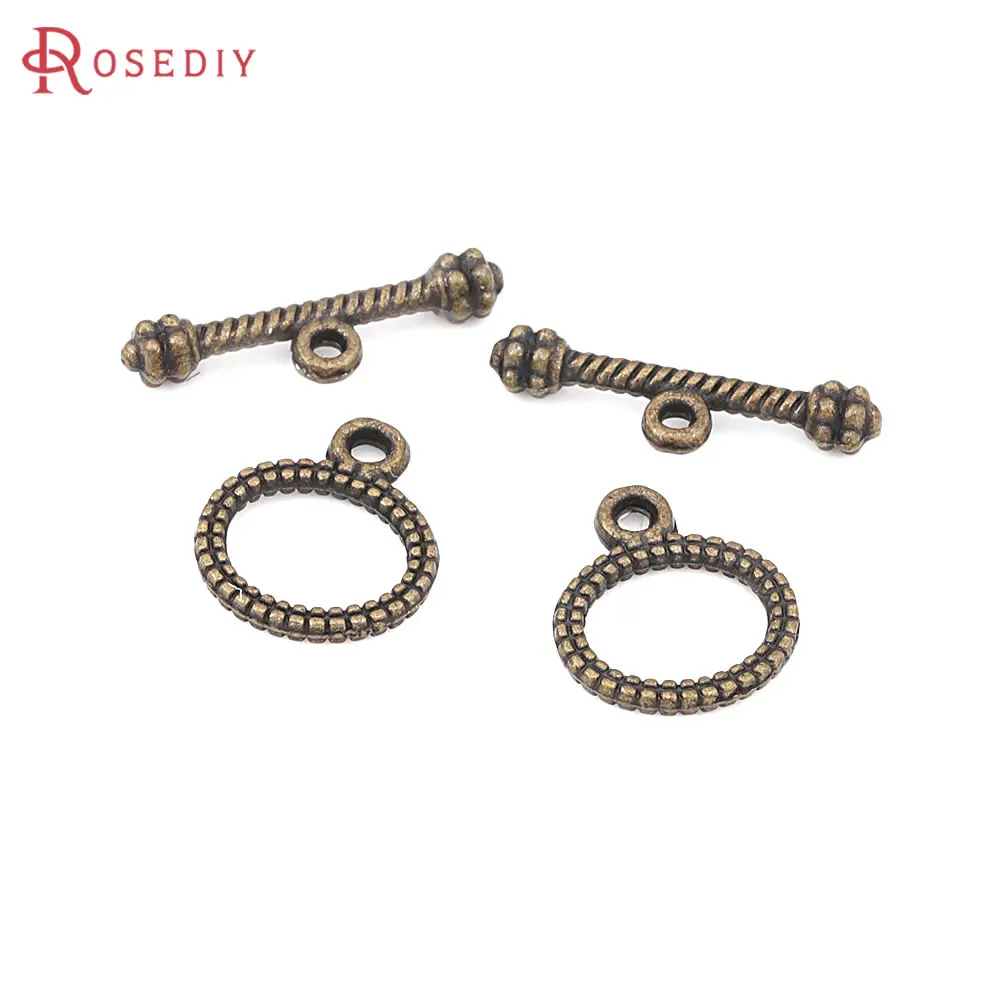 Antique Bronze Antique Silver Vintage Style Zinc Alloy O Toggle Clasps Bracelets Clasps Diy Jewelry Making Supplies Accessories