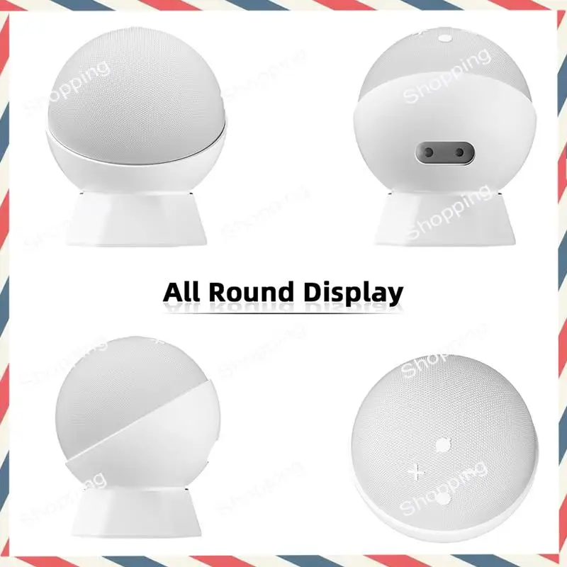 M20K Essential Silicone Sound Box Stand Base For Amazon Echo Dot 5/4, Anti-Slip Portable Desktop Bracket Mount