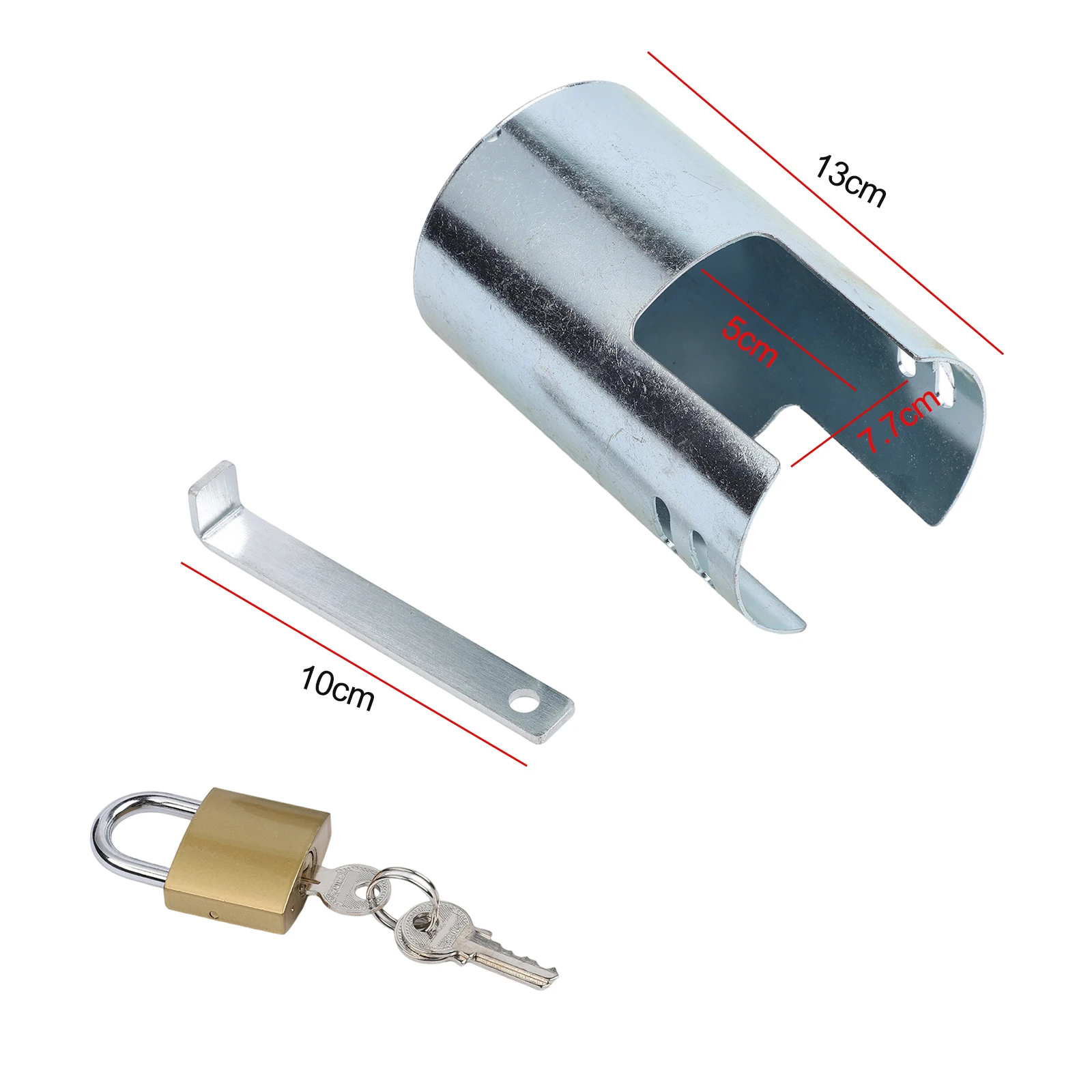 Compatible Outdoor Faucet Lock Anti Theft Lock Silver Outdoor Faucet Lock Standard Faucet Compatibility Outdoor Security