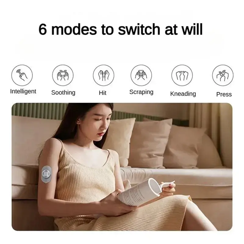 ABVI-Patch de Massage intelligent Portable Cervical, épaule, cou multifonctionnel 16 niveaux d'intensité pour le soulagement musculaire