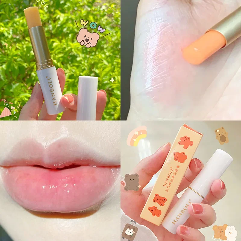 1PC Jelly Gold Foil Changing Color Lip Balm Waterproof Lipsticks Long-lasting Nourishing Moisturizing Lip Balm Makeup Cosmetic