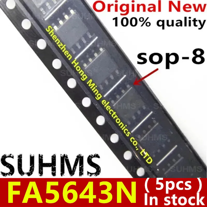 (5piece)100% New FA5643 FA5643AN 5643A 5643 FA5643N SOP-8 Chipset