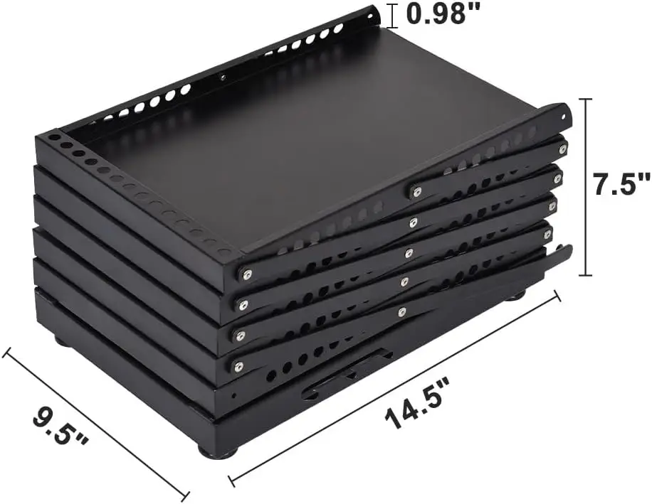 Foldable 5 Pocket Brochure Display Stand Trade Show Exhibition Magazine Rack