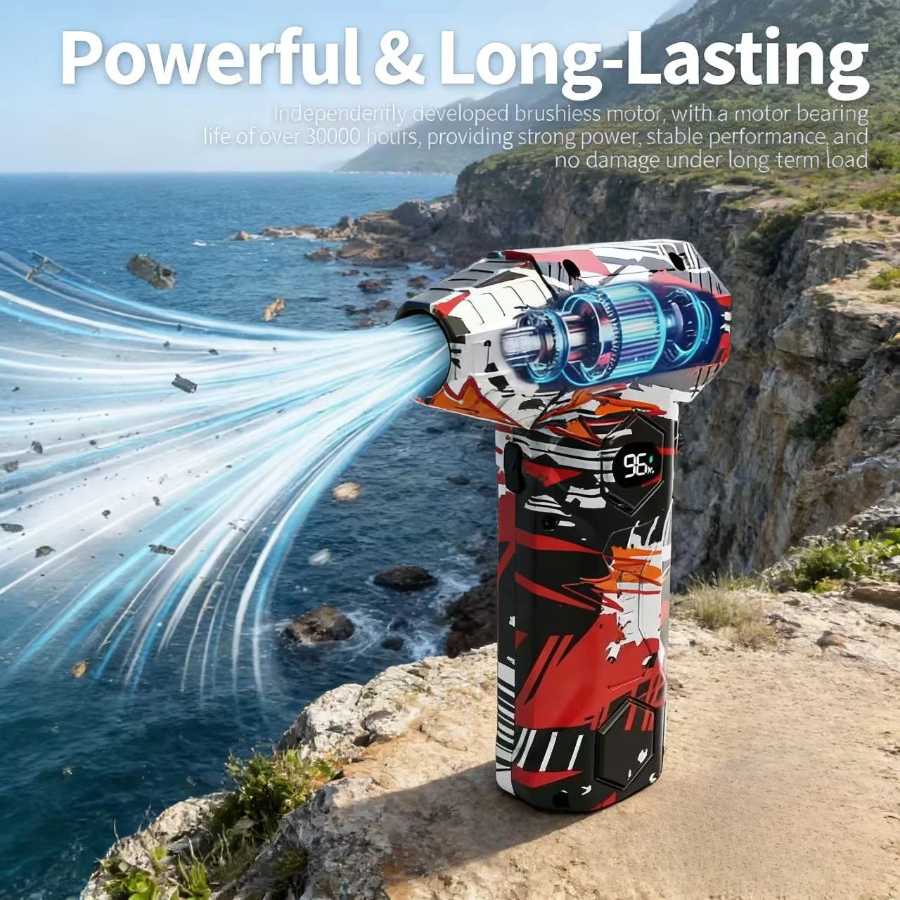 

Brushless high-power fan, choose L11 with 85,000 RPM. It can remove dust more efficiently with strong wind.