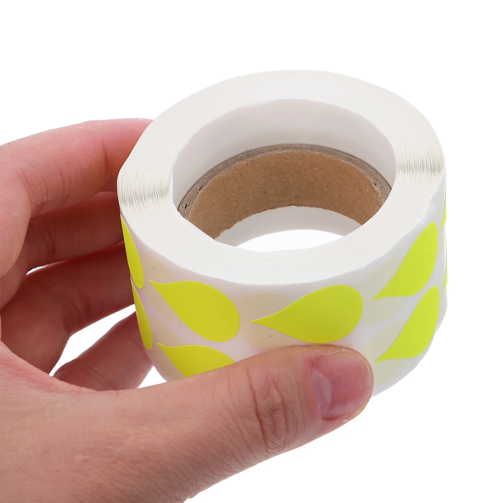 

2 Rolls Neon Teardrop Stickers Blank Writable Adhesive Labels for Food Jars Pantry Kitchen Storage Color Fluorescent Stickers