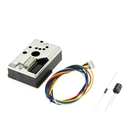 Compact Optical Dust Sensor Compatible GP2Y1010AU0F GP2Y1010AUOF Smoke Particle Sensor With Cable GP2Y1014AU0F 