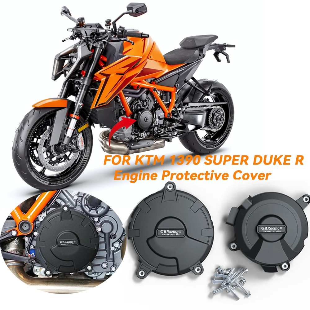 

ДЛЯ KTM 1390 SUPER DUKE R 2024+ Защитная крышка двигателя с карбоновым эффектом