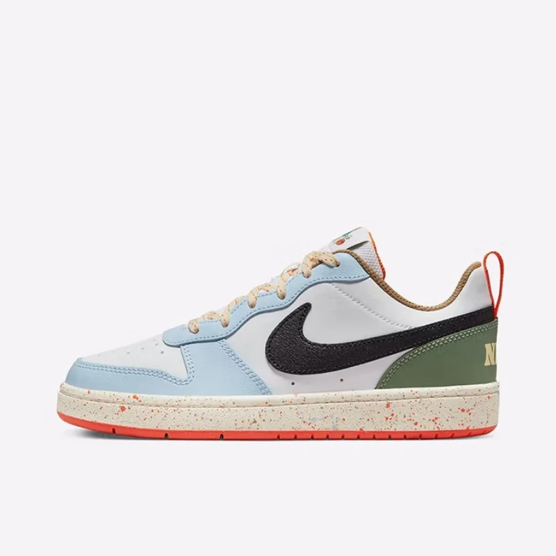 

Nike's New Campus-Style Lightweight and Durable Outdoor Women's Skate Shoes Court Borough Low 2 Low-Top Air Force Shoes, Comfortable and Durable for Daily Wear, Low-Top Flat Shoes, Playful and Bright Ice Cream Colors, Trendy Commuting Sneakers, College St