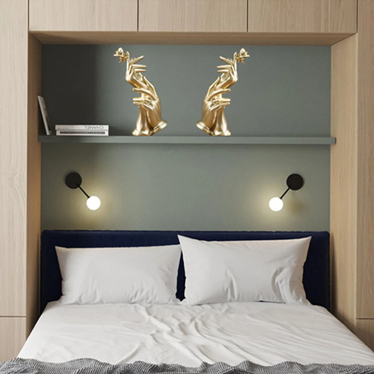 

Hands Sculpture Statues Desktop Decor Home Decorative Hand Figurines Ornaments for Bedroom Living Room Garden Office Decoration