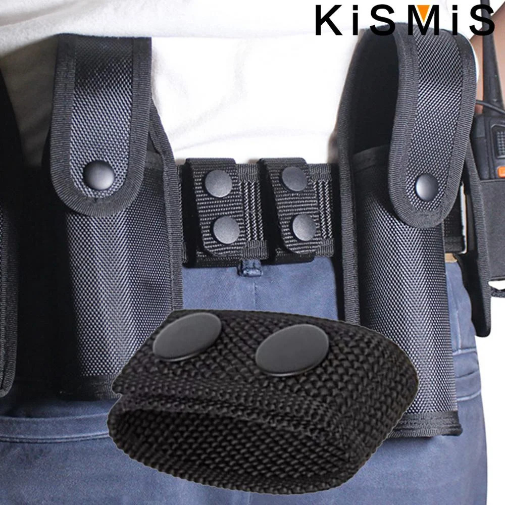 KISMIS 4Pcs Multipurpose Tactical Belt Nylon Buckle with Double Snaps Wide Belt Accessories for Outdoor Sports