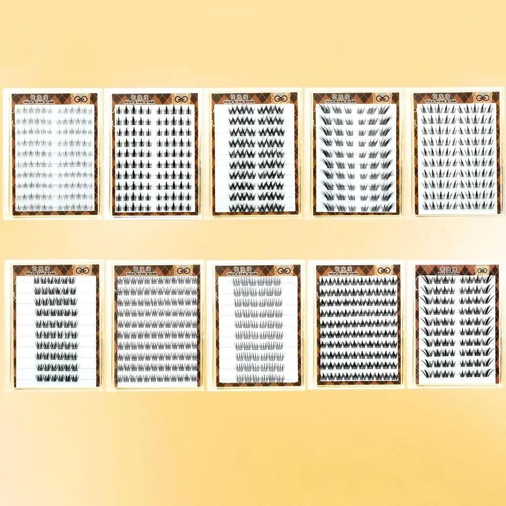 Faux cils moelleux, bricolage, longue durée, auto-adhésifs, outils de maquillage réutilisables, sans colle, pour femmes