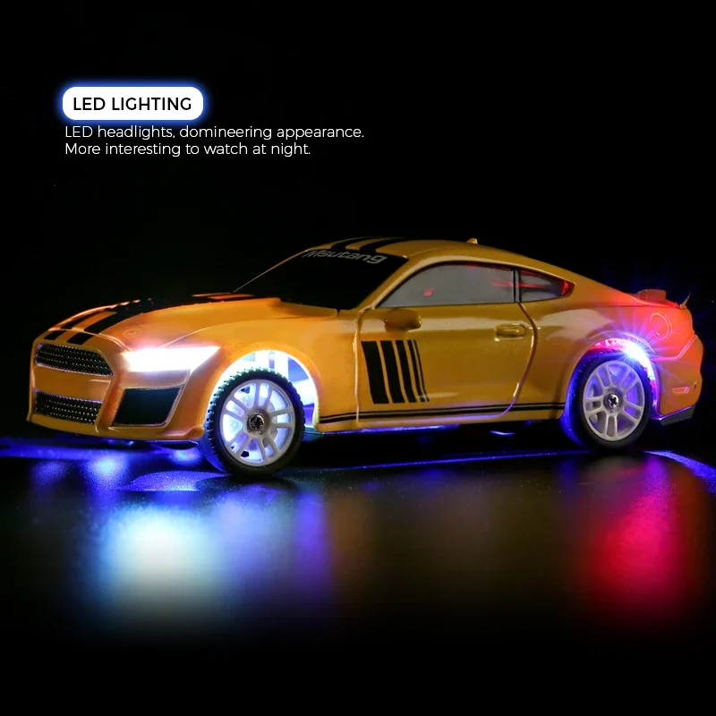 Wltoys K4308 1/43 2.4G 4WD Mini Drift RC Car with LED Light Remote Control High Speed On-Road Racing Vehicle Boys Toys