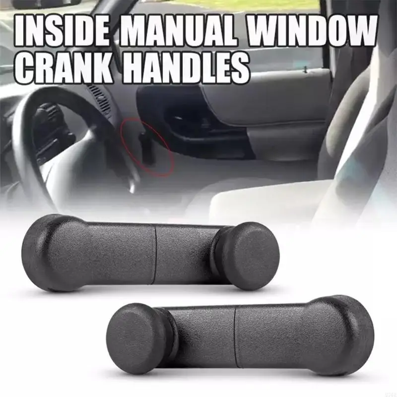 M76E Schwarz ABS Auto Tür Fenster Kurbel F37Z1023342A für F150 F250 E150 E250 – Detail 2