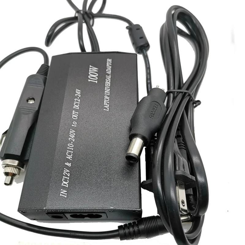 100W Universal Laptop Charger DC Car Adapter Notebook AC Power Supply with 8 Adapters EU Plug