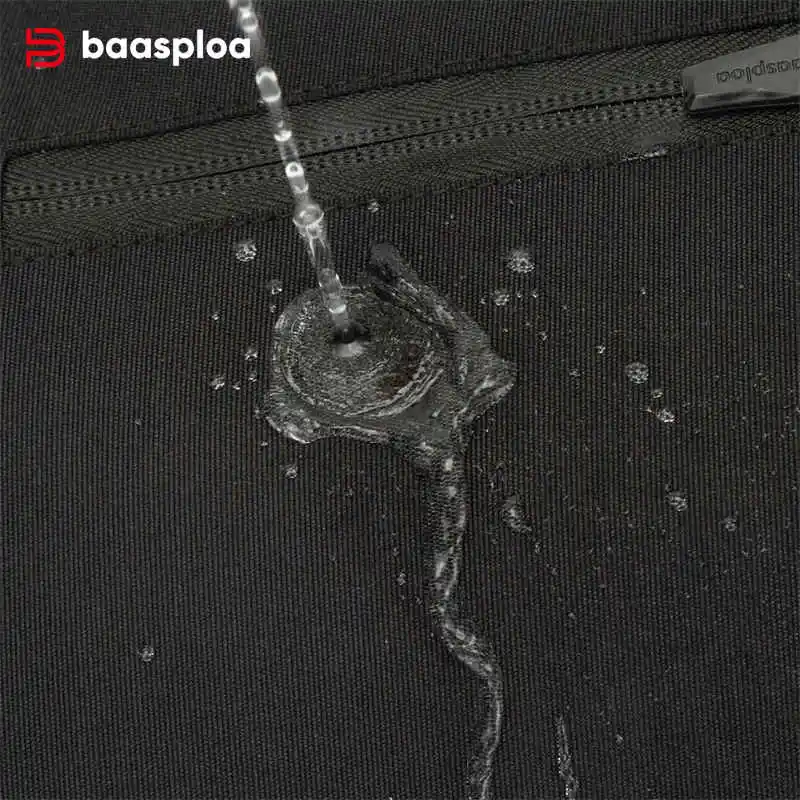 Baasploa-Sac banane étanche pour hommes et femmes, sac de sport de gymnastique multifonctionnel portable, mode de plein air, sac initié au jogging zippé