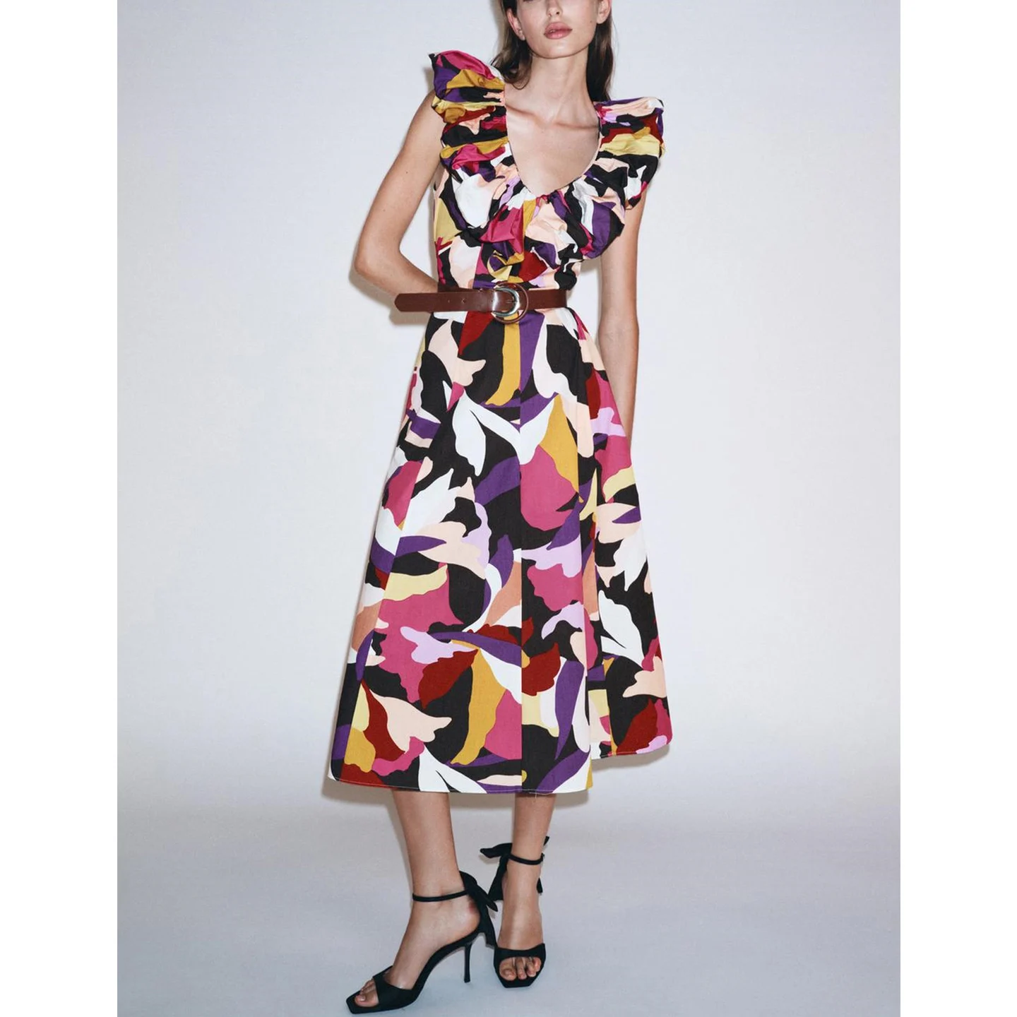 وصول جديد ميدي دكتور المرأة V-ne طباعة الشاش مربوط عادية Sle ألياف البوليستر 00% No Sve الصيف Faion Dr