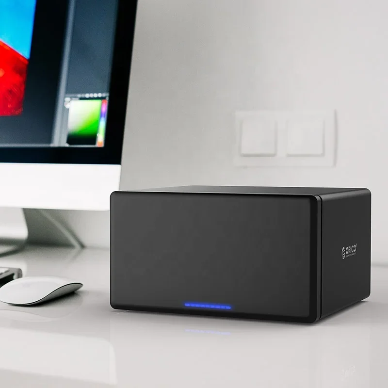 Scatola per array di archiviazione di dischi per armadietti per dischi rigidi multi-bay Scatola per unità a stato solido da 3,5 pollici (non inclusa HDD)