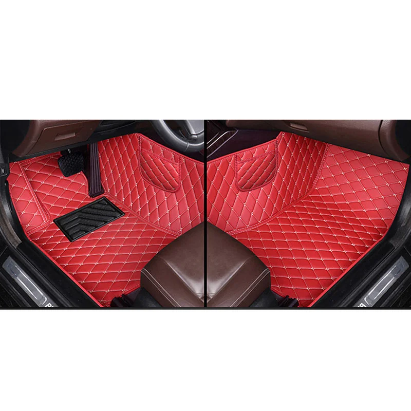 BHUAN Custom Front Row Leather Car Mats for Land Rover All Models Rover Range Evoque Sport Freelander Auto Accessories Styling