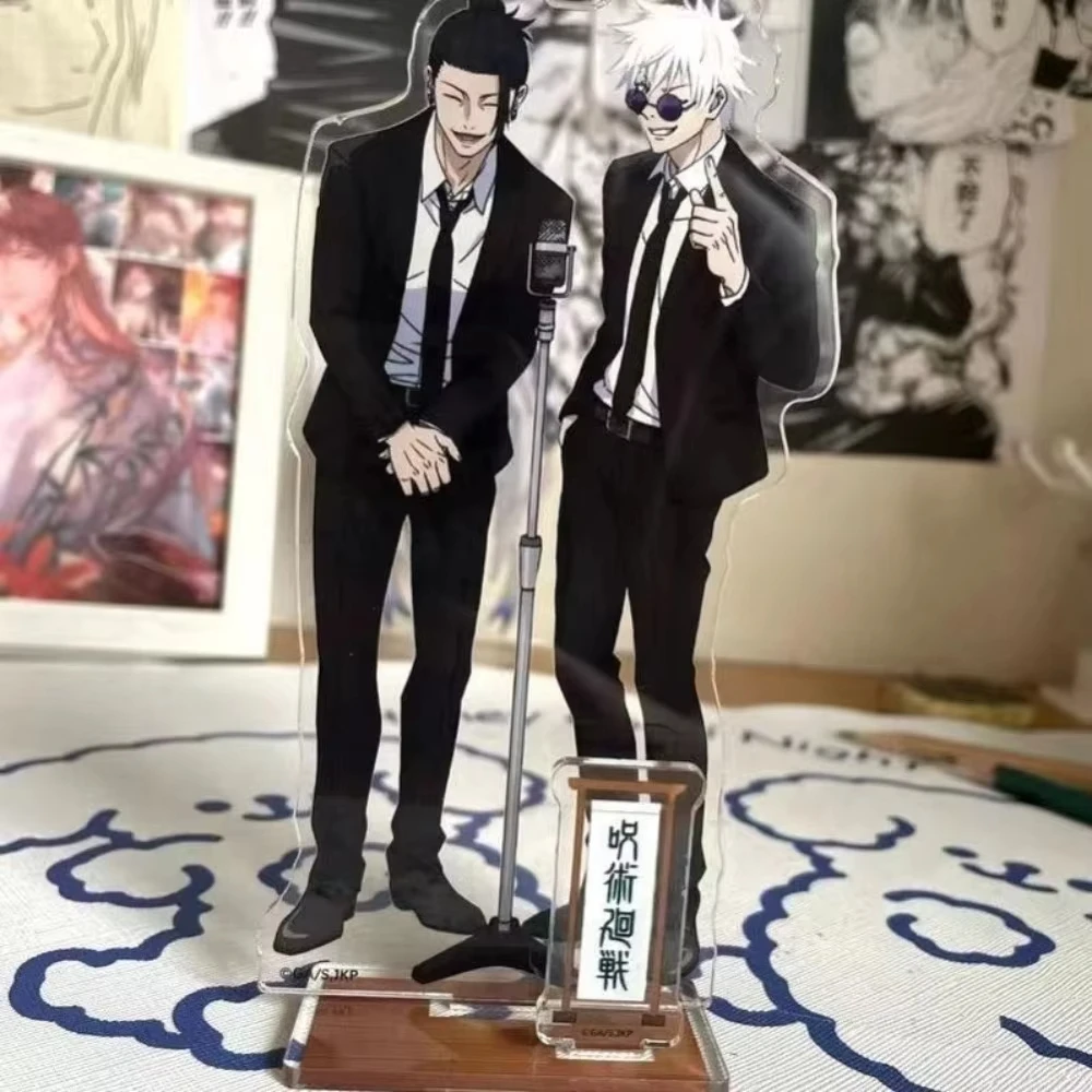 Anime Ryomen Sukuna Geto Suguru Satoru Gojo Fushiguro Megumi Acrylic Stand Signboard Desktop Decorations