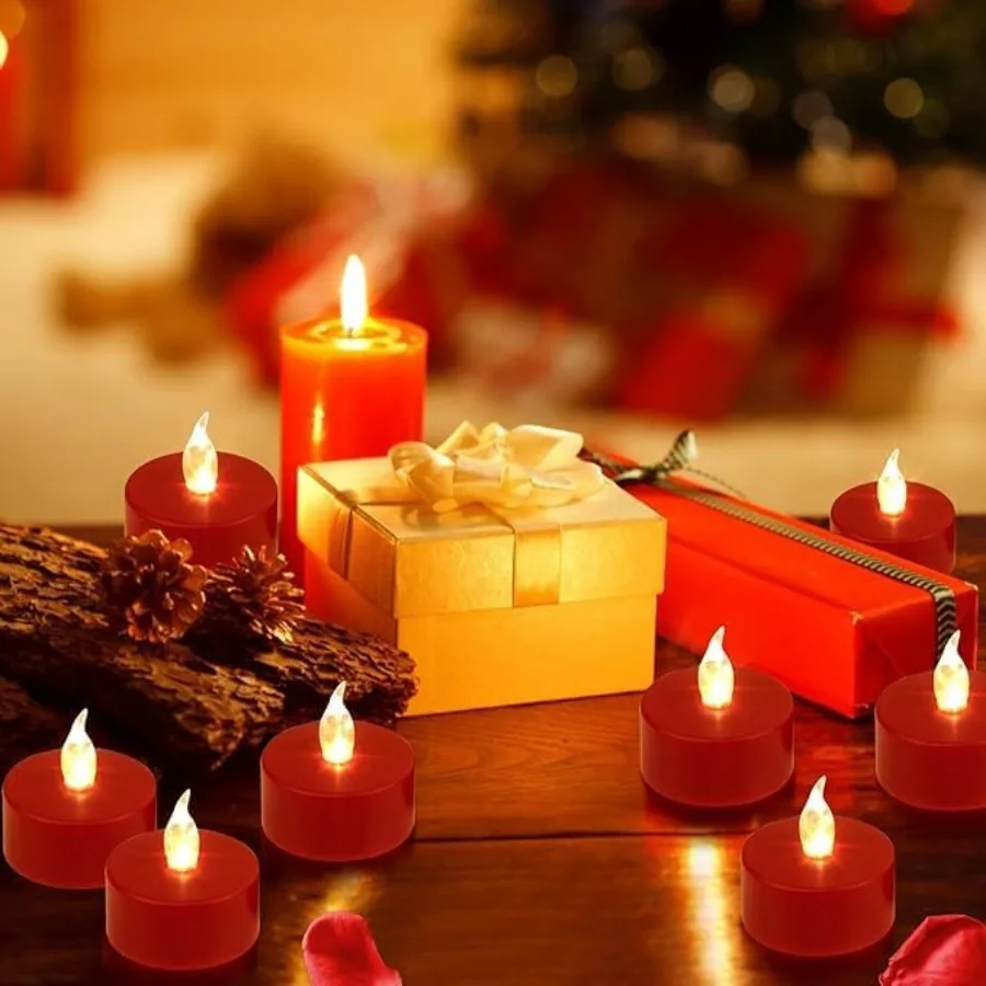 5pack Remote Control LED Tea Lights Battery Operated Flameless Candles Bright Flickering Long Lasting 400 Hours Electric Candles