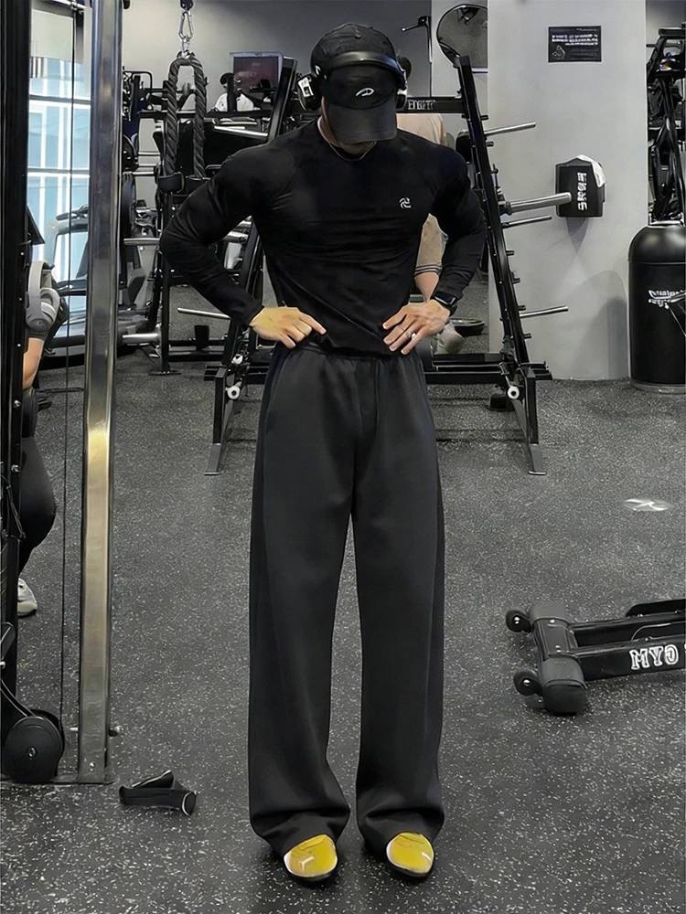 

Мужские спортивные брюки Deep ey American Sle Fitn Training Pants, свободные прямые брюки, легкие спортивные брюки для весны и осени.