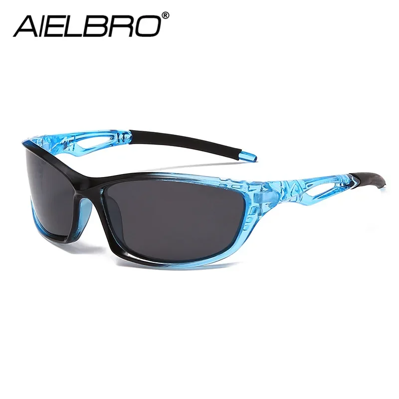 AIELBRO Bicycle Sunglasses Polarized Cycling Sunglasses Outdoor Sports Windproof Man Cycling Glasses For Bicycle oculos ciclismo