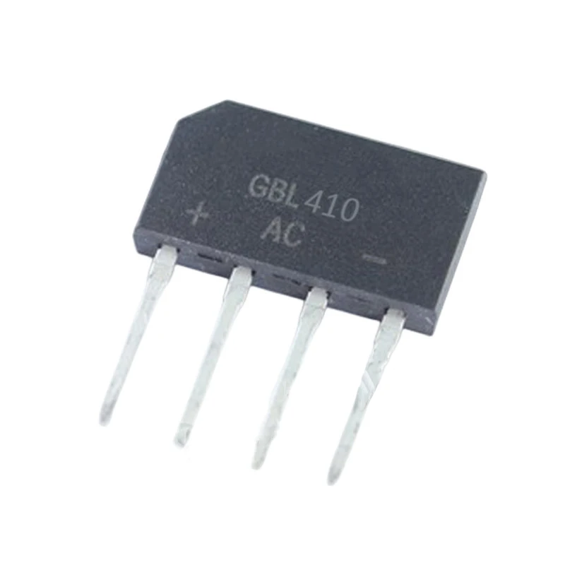 10~1000Pcs GBL410 GBL408 GBL406 Bridge Rectifier 4A 1000V/800V/600V GBL4M/4K/4J Bridge Stack Cutable GBL Footprint Flat Bridge