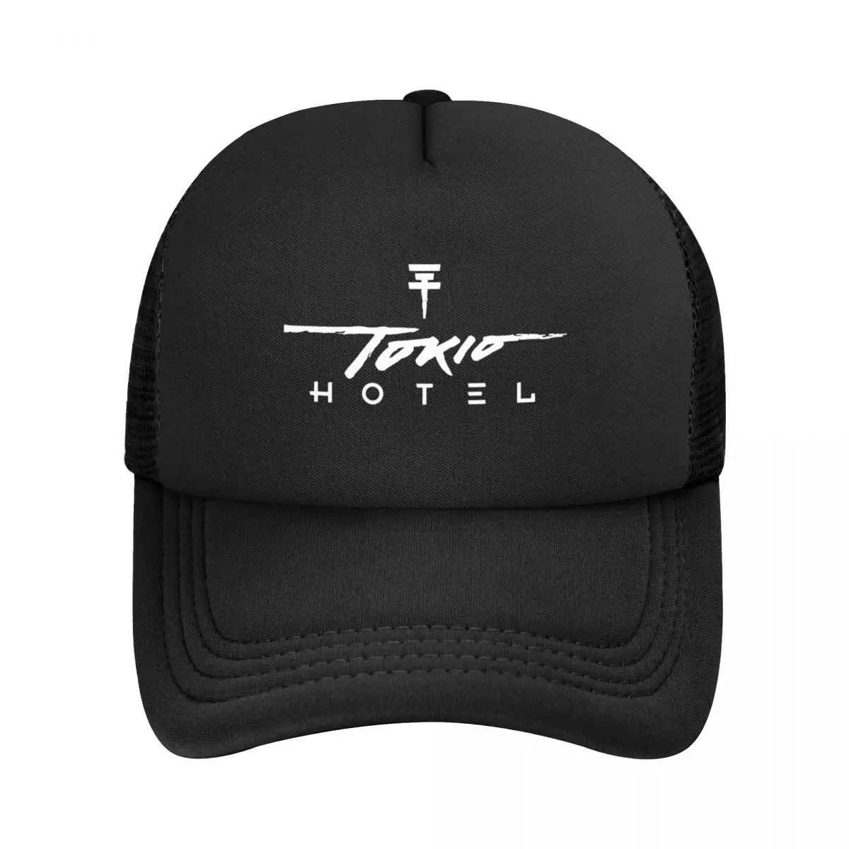 Unisex Tokio Hotel Pop Music Trucker Hats Outdoor Mesh Baseball Cap Polyester Hats Sun Caps Adjustable Racing Cap Summer