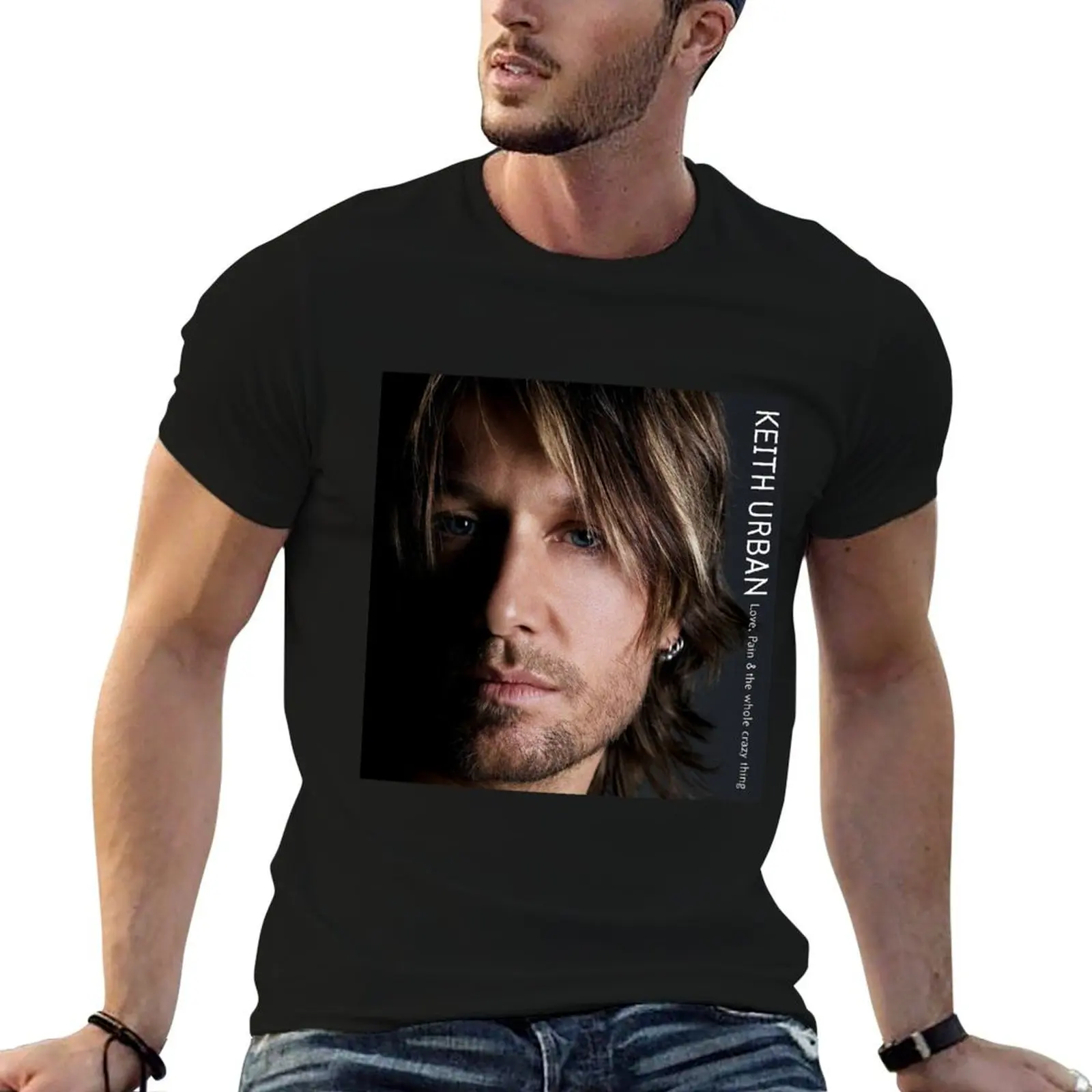 Keith Urban Love pain the whole crazy thing T-Shirt Casual Streetwear Short Sleeve Tee