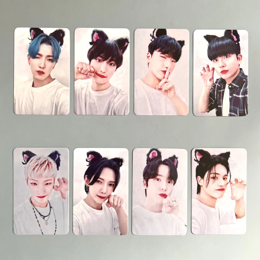 8Pcs/Set KPOP ATEEZ THE WORLD EP.2 OUTLAW Album Makestar Ver Lomo Cards Hongjoong San Mingi Two Sides Photocards ATINY Fans Gift