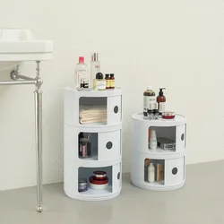 Nordic Ins Net Rood Nachtkastje Modern Minimalistisch Wit Rond Klein Kabinet Eenvoudig Mini Zijkast Creatief Meubilair