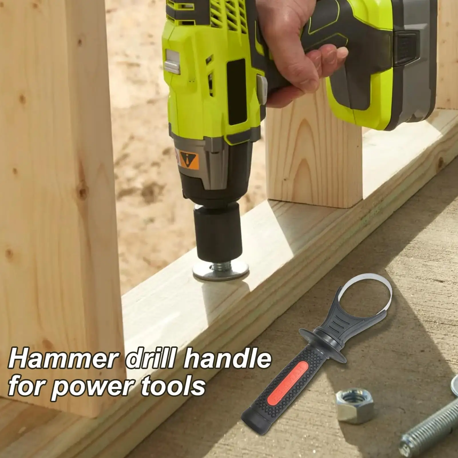 

Hammer Drill Side Handle Side Front Auxiliary Hammer Handle Adjustable Electric Drill Replacement For Work Furniture