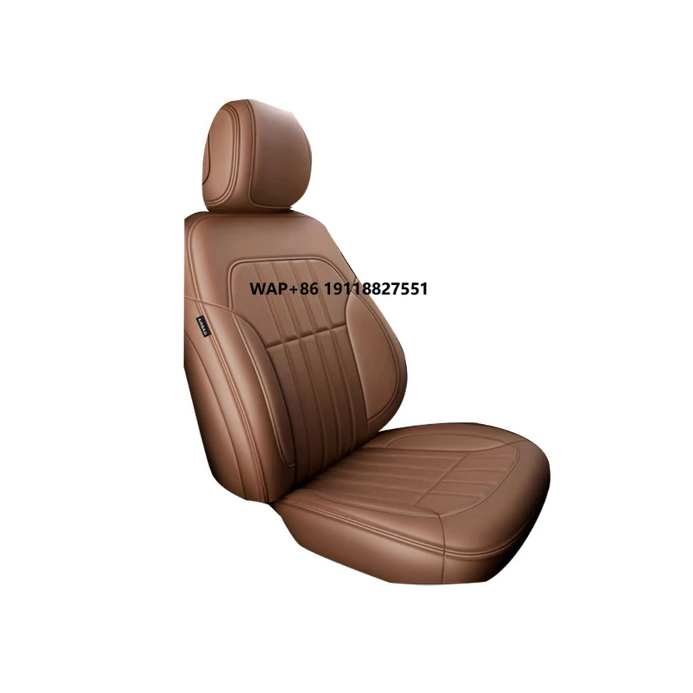 

Luxury Nappa Leather Custom Fit Car Seat Covers 5-Seaters Full Set Accessory for Front & Rear Seats Full Tank 300