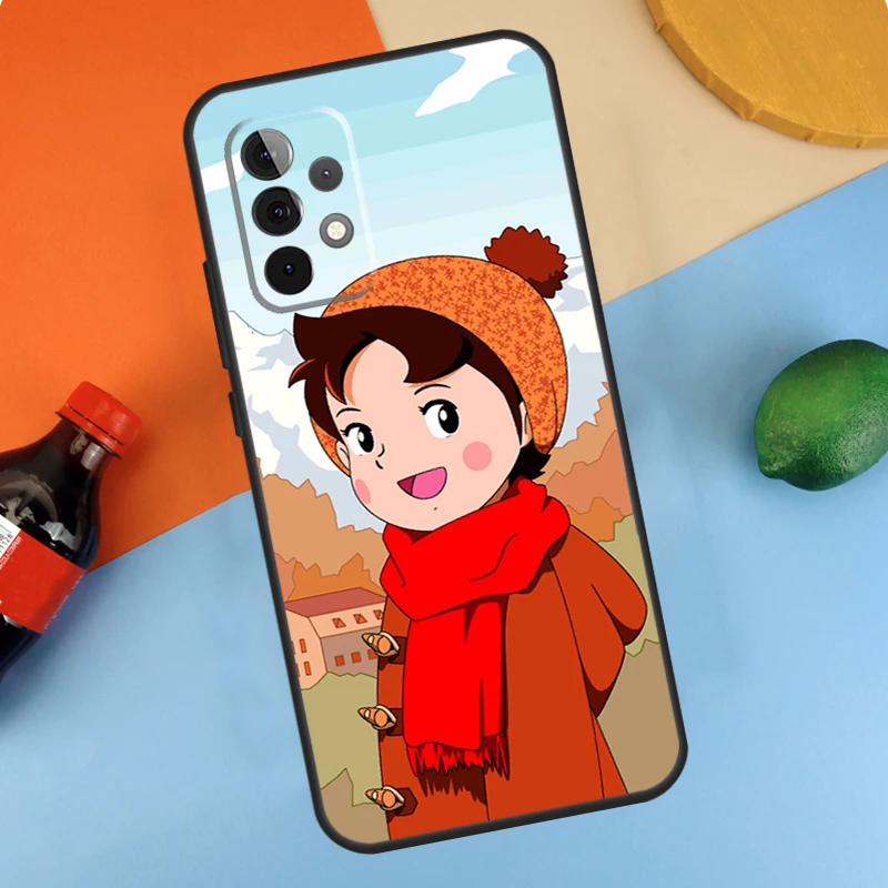 Cartoon Heidi Case For Samsung Galaxy A54 A34 A14 A53 A13 A23 A33 A73 A51 A71 A12 A22 A32 A52 A21S Coque